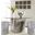 Log Silver Leaf 60 Inch Glass Top Dining Room Set
