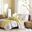 Lola Cotton Printed Quilted Queen Coverlet 6 Piece Set In Yellow