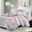 Lola Cotton Sateen Printed 6 Piece Queen Coverlet Set In Grey/Blush