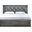 Lorana LED Storage Platform Full Bed in Gunmetal Gray