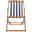Loren Navy and White Striped Foldable Sling Chair Set of 2