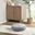 Loretta Polyester Chenille Round Floor Pillow Cushion In Grey