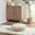Loretta Polyester Chenille Round Floor Pillow Cushion In Ivory