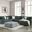 Loughton Sectional In Gun Metal