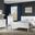 Louis Philip Sleigh Bedroom Set (White)