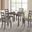 Lubbock 5 Piece Dining Table Set In Gray