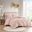 Lucy Clip Jacquard 2 Piece Twin/Twin XL Comforter Set In Pink