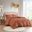 Lucy Clip Jacquard 2 Piece Twin/Twin XL Comforter Set In Rust