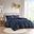 Lucy Clip Jacquard 2 Piece Twin/Twin XL Duvet Cover Set In Navy
