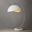 Luna Bella Gold Leaf Shade 28 Inch Table Lamp In Weathered Brass and Matte White