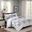 Luna Polyester Microfiber Printed 6 Piece Full Coverlet Set In Blue