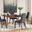 Lyncott Dining Room Set With Charcoal Chairs