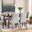 Lyncott Extension Dining Room Set In Gray and Brown