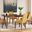 Lyncott Extension Dining Room Set In Mustard and Brown