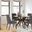 Lyncott Round Dining Room Set With Charcoal Chairs