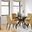 Lyncott Round Dining Room Set With Mustard Chairs