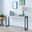 Macen Console In Black With Distressed White