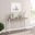 Macen Console In Mocha Gray With White