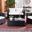 Machie 4 Piece Living Set In Black and Beige