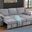 Mackenzie 91 Inch Chenille Fabric Reversible Sleeper Sectional with Storage Chaise and Drop-Down Table In Light Gray