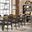 Madison County 106 Inch 9 Piece Dining Set In Brown
