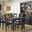 Madison County 106 Inch 9 Piece Dining Set In Vintage Black
