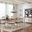Madison County 106 Inch 9 Piece Dining Set In Vintage White
