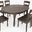 Madison County Reclaimed Pine 66 Inch Oval Farmhouse Seven-Piece Dining Set In Brown
