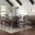 Madison County 72 Inch Storage Table 7 Piece Dining Set In Brown