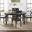 Madison County Vintage Black Extendable Round Dining Room Set