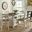 Madison County Vintage White Extendable Counter Height Dining Room Set