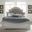 Magnolia Manor Antique White Queen Upholstered Panel Bed