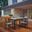 Maine Brown and Gray 5 Piece Outdoor Patio Dining Set EEI-1747-BRN-GRY-SET