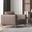 Malaga Taupe Leather Accent Chair