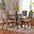 Mana Wood 5-Piece Dining Set In Grey and Walnut Brown