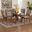 Mana Wood 7-Piece Dining Set In Grey and Walnut Brown