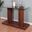 Mannedorf Sofa Table In Black and Dark Walnut