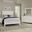 Maple Road Soft White Mansion Low Profile Bedroom Set