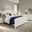 Maple Road Soft White Scalloped Panel Bedroom Set
