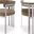 Marcello Dining Chair Set of 2 In Brown Velvet