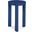 Margaux Outdoor Side Table In Blue