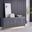 Maria Modern High Gloss Lacquer Wood Sideboard In Gray