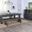 Marina Extension Dining Room Set With Benches (Black Sand)