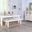 Marina Extension Dining Room Set With Benches (White Sand)