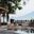 Marina 5 Piece Outdoor Patio Teak Set In Natural and Gray