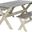 Marina Grey and White 3-Piece Dining Set with Benches