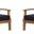 Marina Navy 2 Piece Outdoor Patio Teak Set EEI-1819-NAT-NAV-SET
