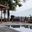 Marina 3-Piece Outdoor Patio Teak Set In Navy and Natural