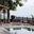 Marina 4-Piece Outdoor Patio Teak Set In Navy and Natural