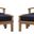 Marina 4 Piece Outdoor Patio Teak Set In Natural and Navy